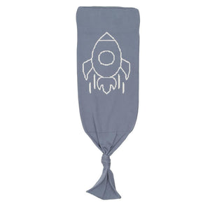 Swaddle Blanket Beanie Booties Gift Set Blue - EFENDINA PAZAR - BABOO - 8691810009042