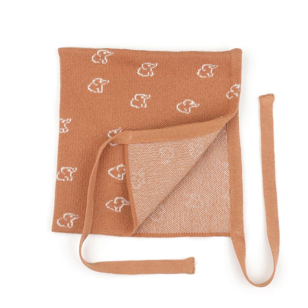 Swaddle Blanket Beanie Booties Gift Set Brown - EFENDINA PAZAR - BABOO - 8691810009424