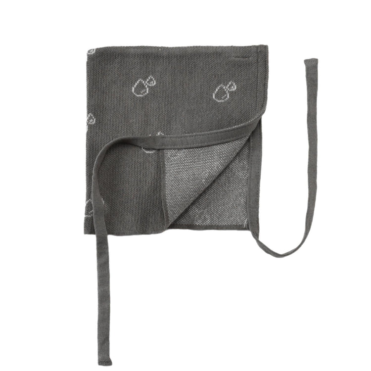 Swaddle Blanket Beanie Booties Gift Set Gray - EFENDINA PAZAR - BABOO - 8691810009806