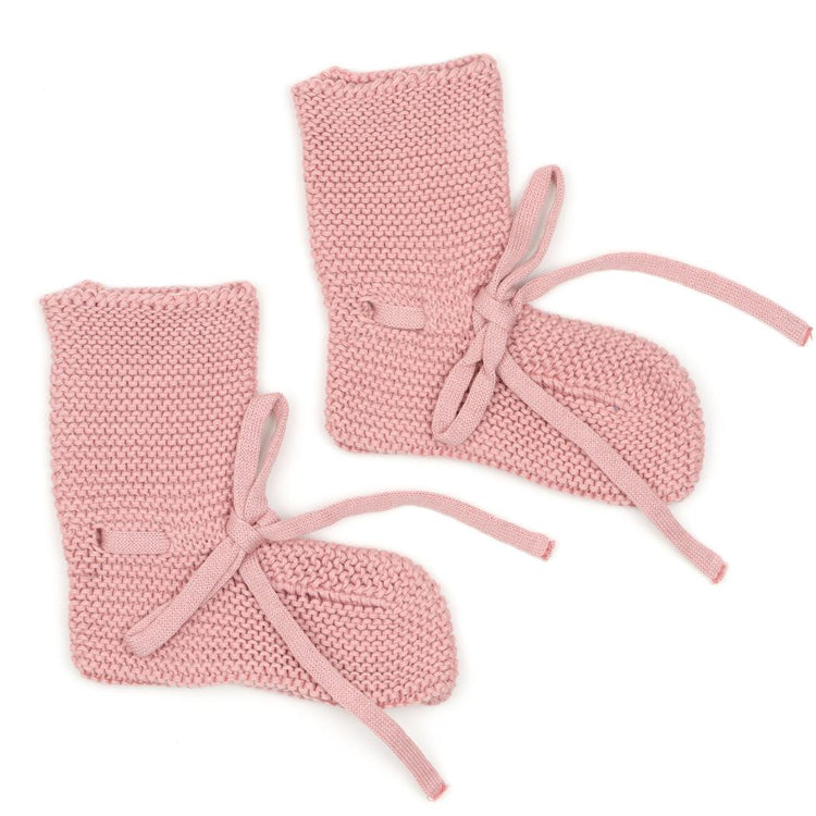 Swaddle Blanket Beanie Booties Gift Set Pink - EFENDINA PAZAR - BABOO - 8691810008632