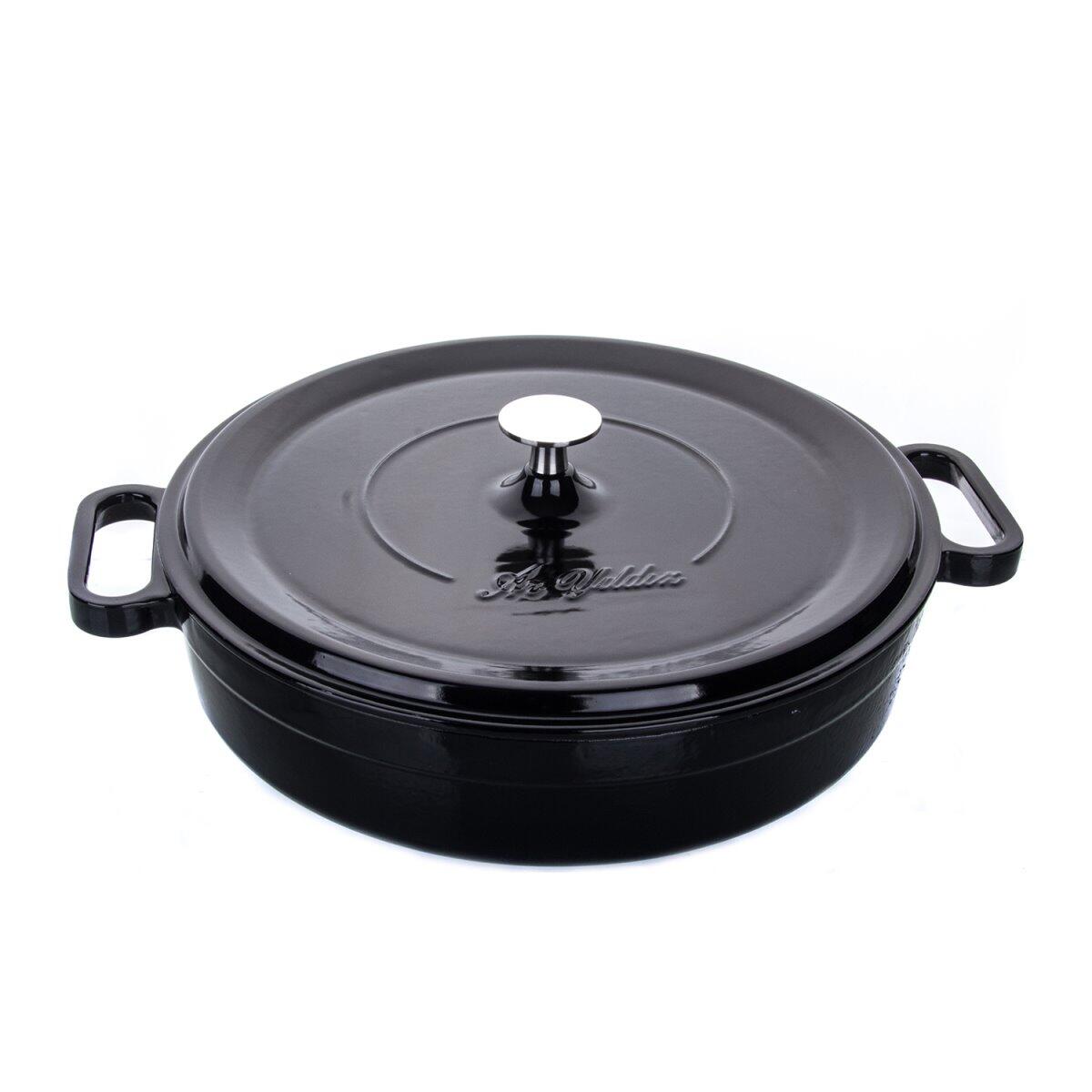 Aryıldız Cast Iron Pot Black 28 Cm