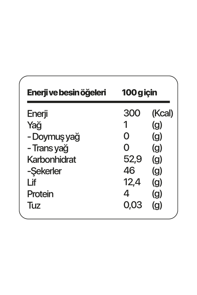 Kuru Yeşil Dried Fig Slices 300 g 3 Pack