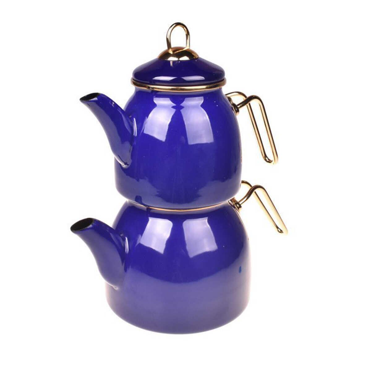 Taşev Bambum Sultan Teapot Set Navy Blue 2
