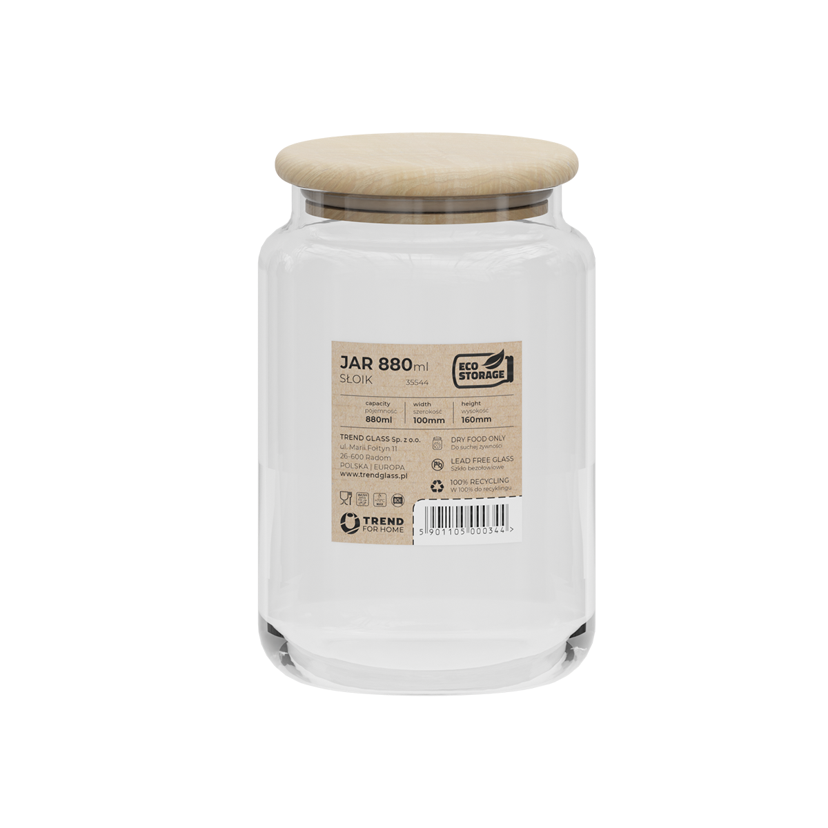 Trendglass Eco Jar 880 ml