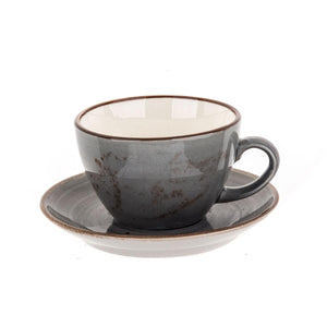 Tulu Porcelain 4 Piece Latte Set R67 Gray - EFENDINA PAZAR - TULU PORSELEN - 8683024028070