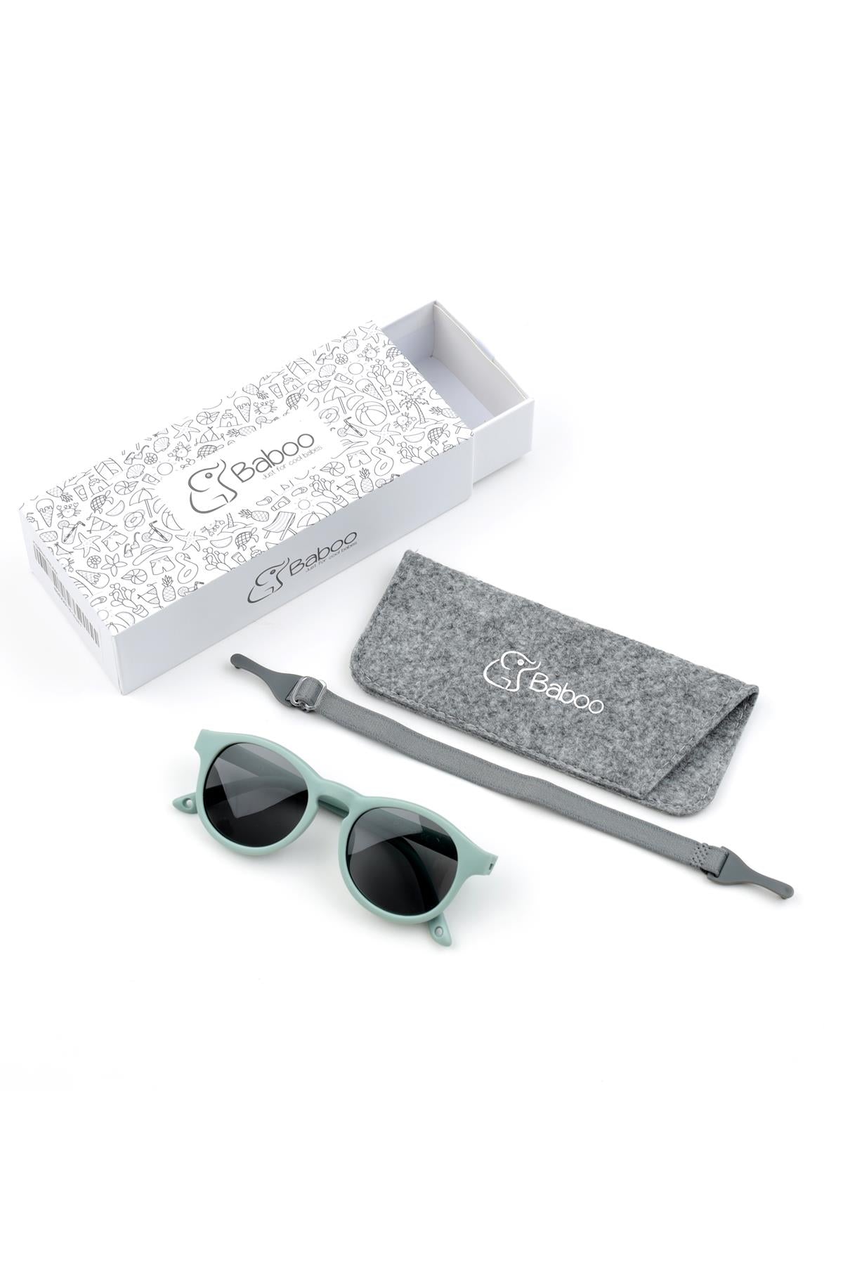 Ultra Light Midi Size Children's Sunglasses Blue - EFENDINA PAZAR - BABOO - 8682291516365