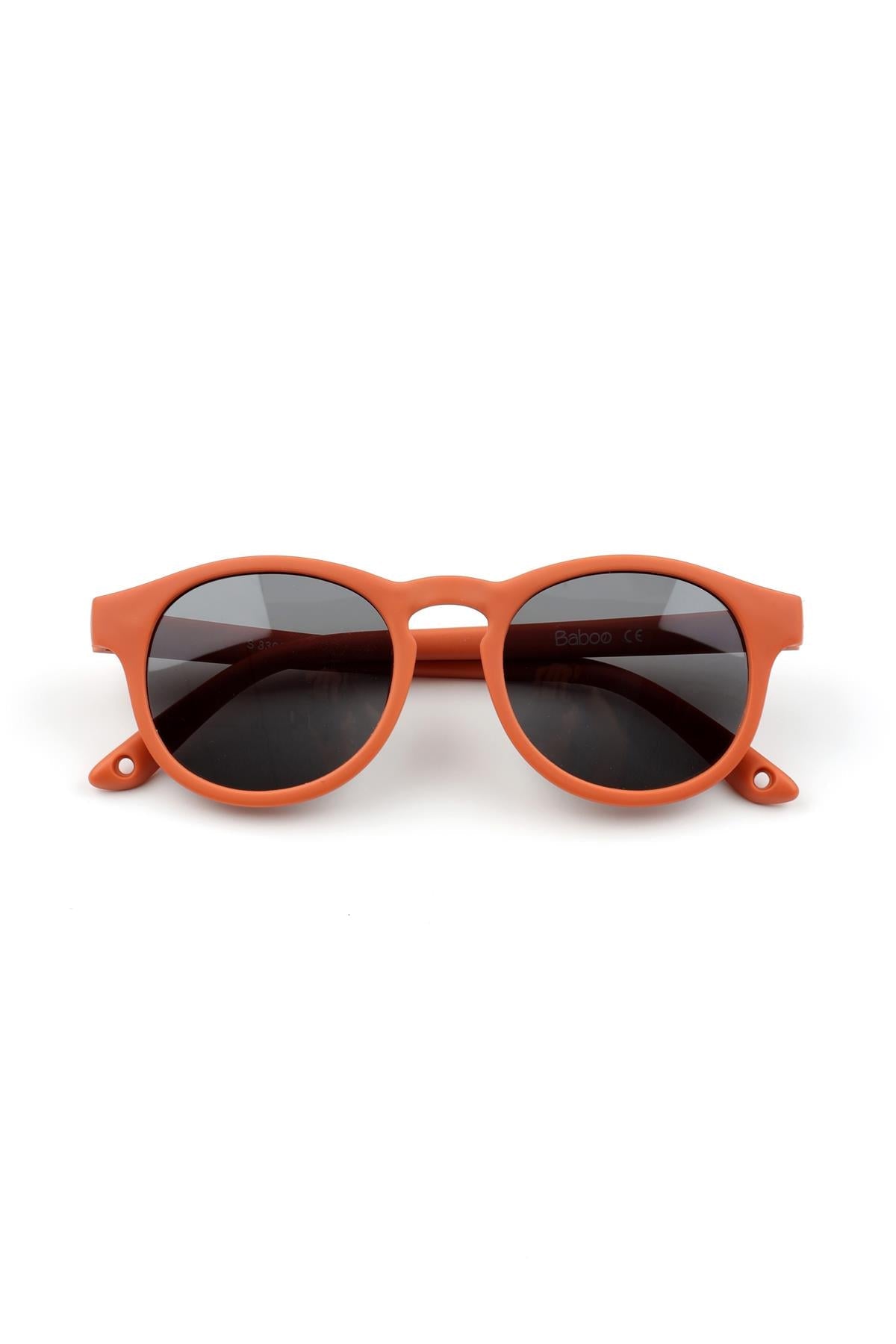 Ultra Light Midi Size Children's Sunglasses Orange - EFENDINA PAZAR - BABOO - 8682291516280