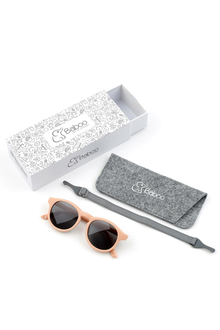 Ultra Light Midi Size Children's Sunglasses Pink - EFENDINA PAZAR - BABOO - 8682291516303