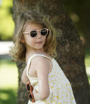 Ultra Light Midi Size Children's Sunglasses Pink - EFENDINA PAZAR - BABOO - 8682291516303