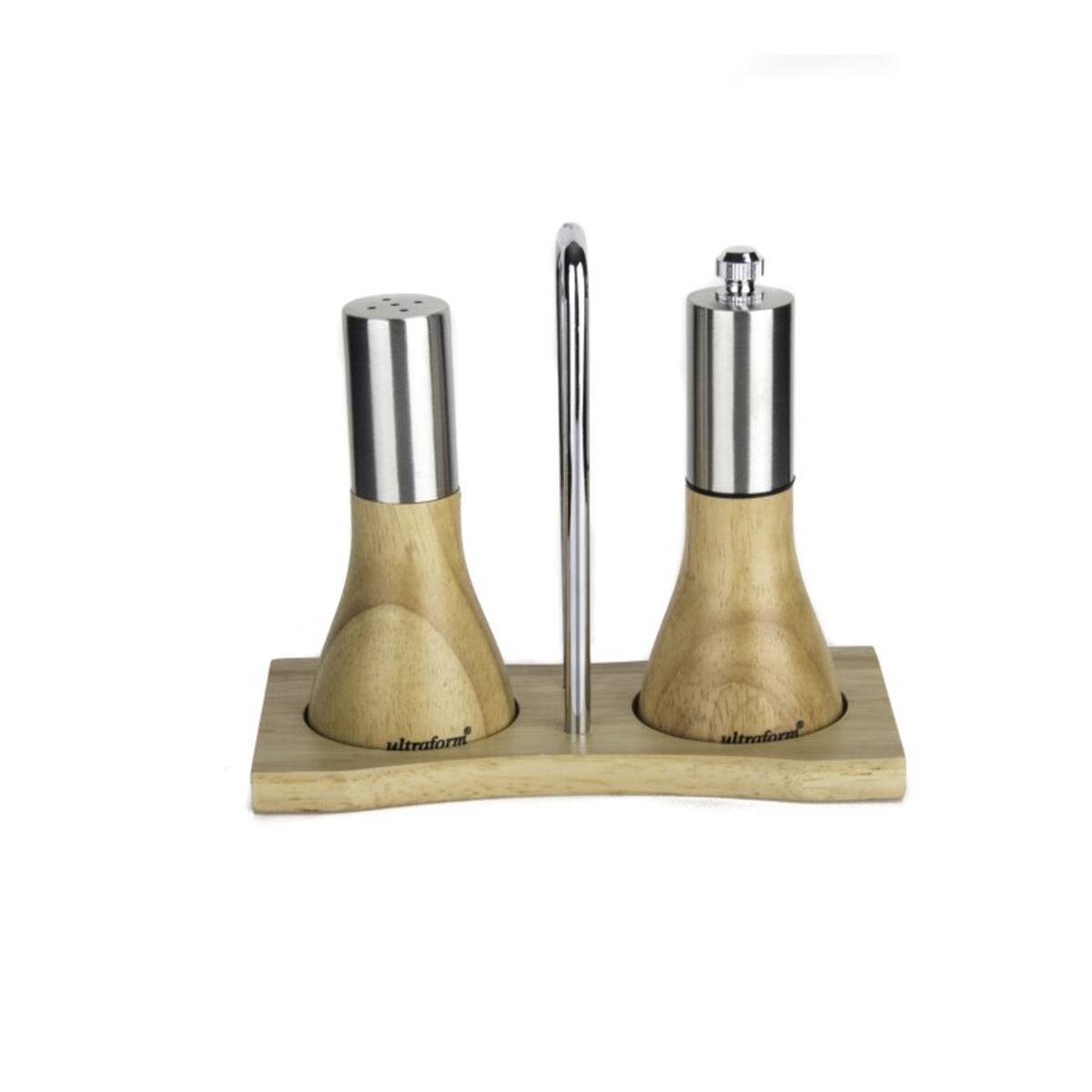 Ultraform Wooden Stand Salt and Pepper Shakers