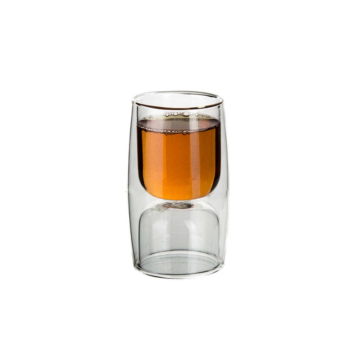 Ultraform Double Walled Glass Cup Double Sided 150 ml