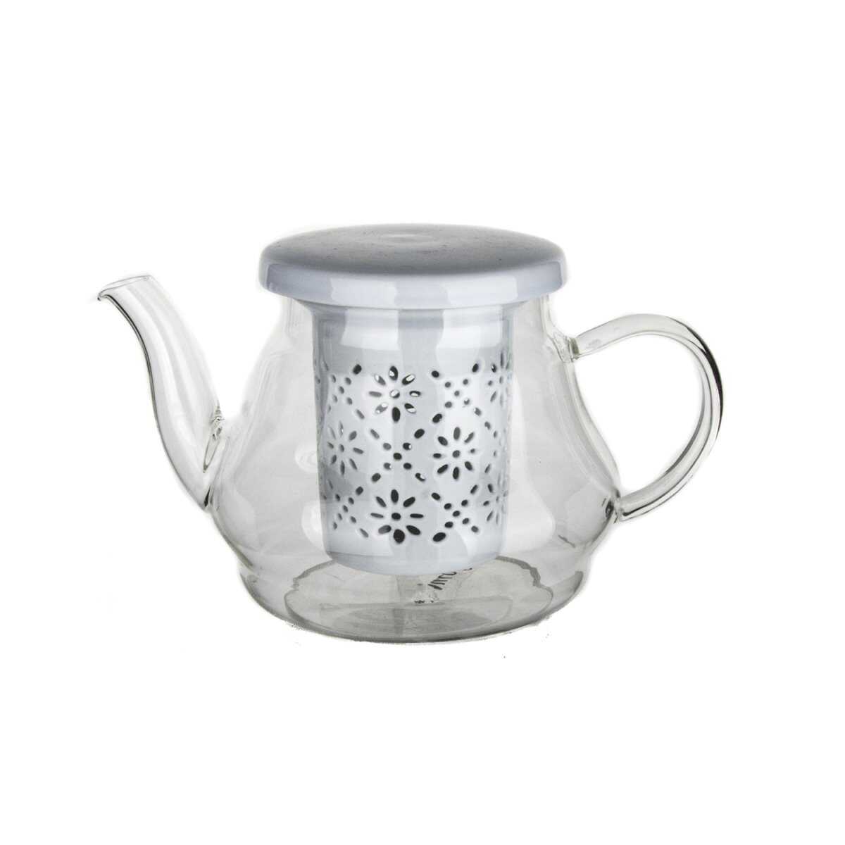 Ultraform Porcelain Teapot with Strainer and Lid Blue