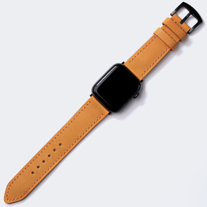 Veg - Tan Leather Apple Watch Strap - Sunflower - EFENDINA PAZAR - Roarcraft - 7310667743385