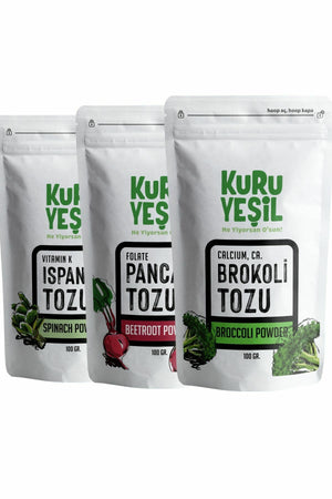 Kuru Yeşil Vegetable Powder Vegan Pack 300 g