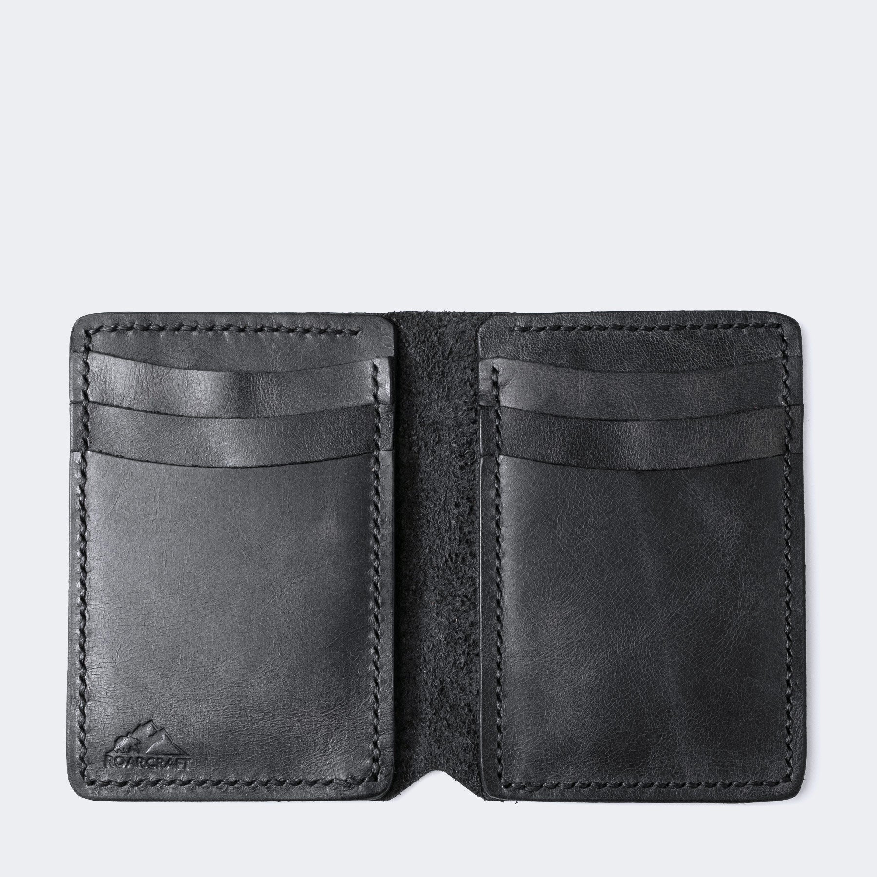 Vertical Bi-fold Leather Wallet - Laodikya