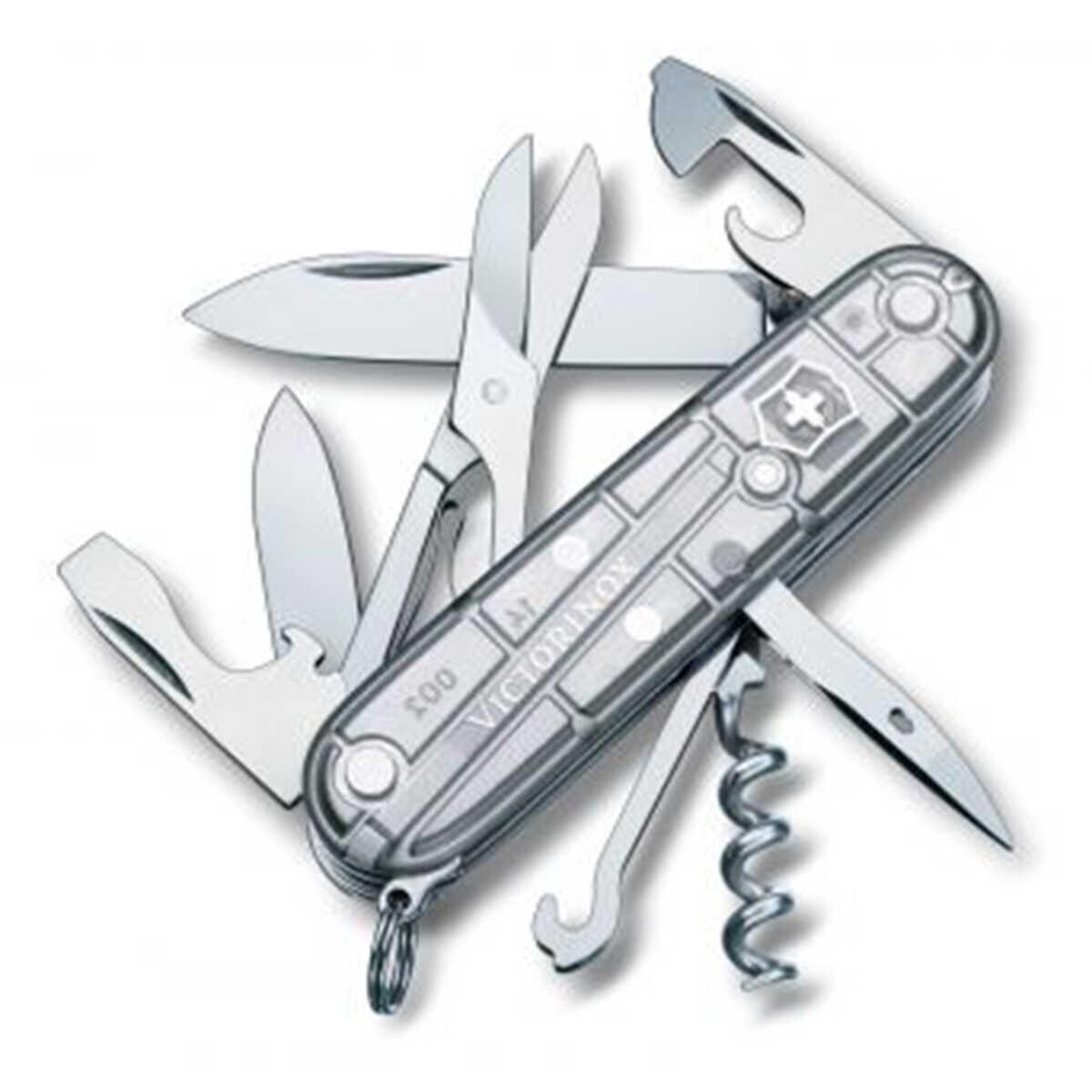 Victorinox Climber Silvertech Pocket Knife with Transparent Blister