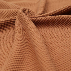 Waffle Organic Cotton Baby Blanket Brown - EFENDINA PAZAR - BABOO - 8682291518437