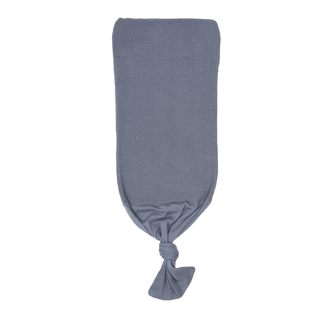 Waffle Organic Cotton Baby Swaddle Blanket Blue - EFENDINA PAZAR - BABOO - 8682291518383