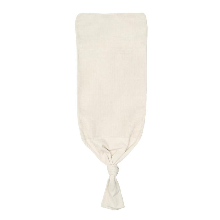 Waffle Organic Cotton Baby Swaddle Blanket Cream - EFENDINA PAZAR - BABOO - 8682291518390