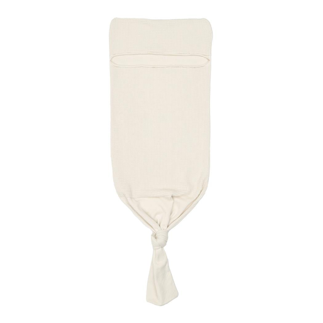 Waffle Organic Cotton Baby Swaddle Blanket Cream - EFENDINA PAZAR - BABOO - 8682291518390