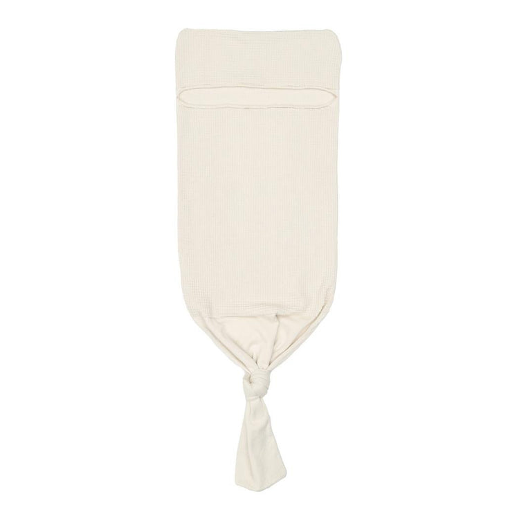 Waffle Organic Cotton Baby Swaddle Blanket Cream - EFENDINA PAZAR - BABOO - 8682291518390