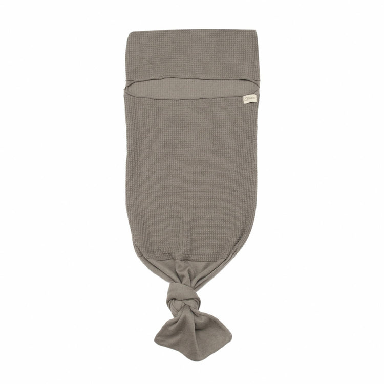 Waffle Organic Cotton Baby Swaddle Blanket Gray - EFENDINA PAZAR - BABOO - 8691810001145