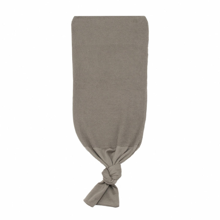 Waffle Organic Cotton Baby Swaddle Blanket Gray - EFENDINA PAZAR - BABOO - 8691810001145