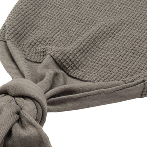 Waffle Organic Cotton Baby Swaddle Blanket Gray - EFENDINA PAZAR - BABOO - 8691810001145