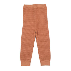 Waffle Organic Cotton Top - Bottom Baby Set Brown - EFENDINA PAZAR - BABOO - 8682291519830