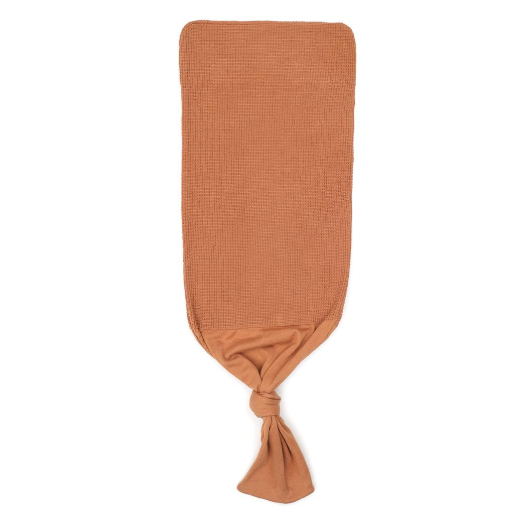 Waffle Organic Cotton Baby Swaddle Blanket Brown