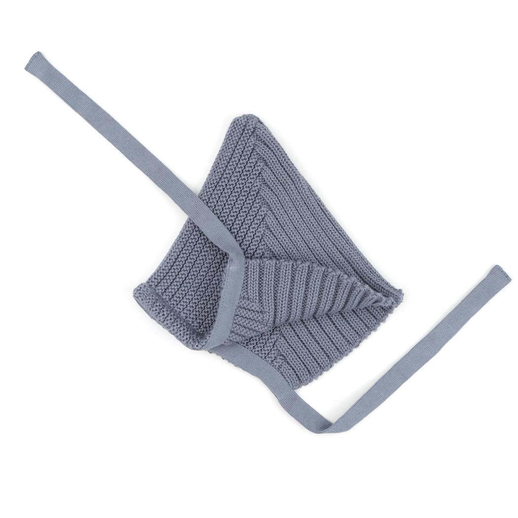 Waffle Swaddle Blanket Beanie Booties Gift Set Blue - EFENDINA PAZAR - BABOO - 8691810009240