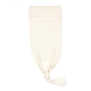 Waffle Swaddle Blanket Beanie Booties Gift Set Cream - EFENDINA PAZAR - BABOO - 8691810008441