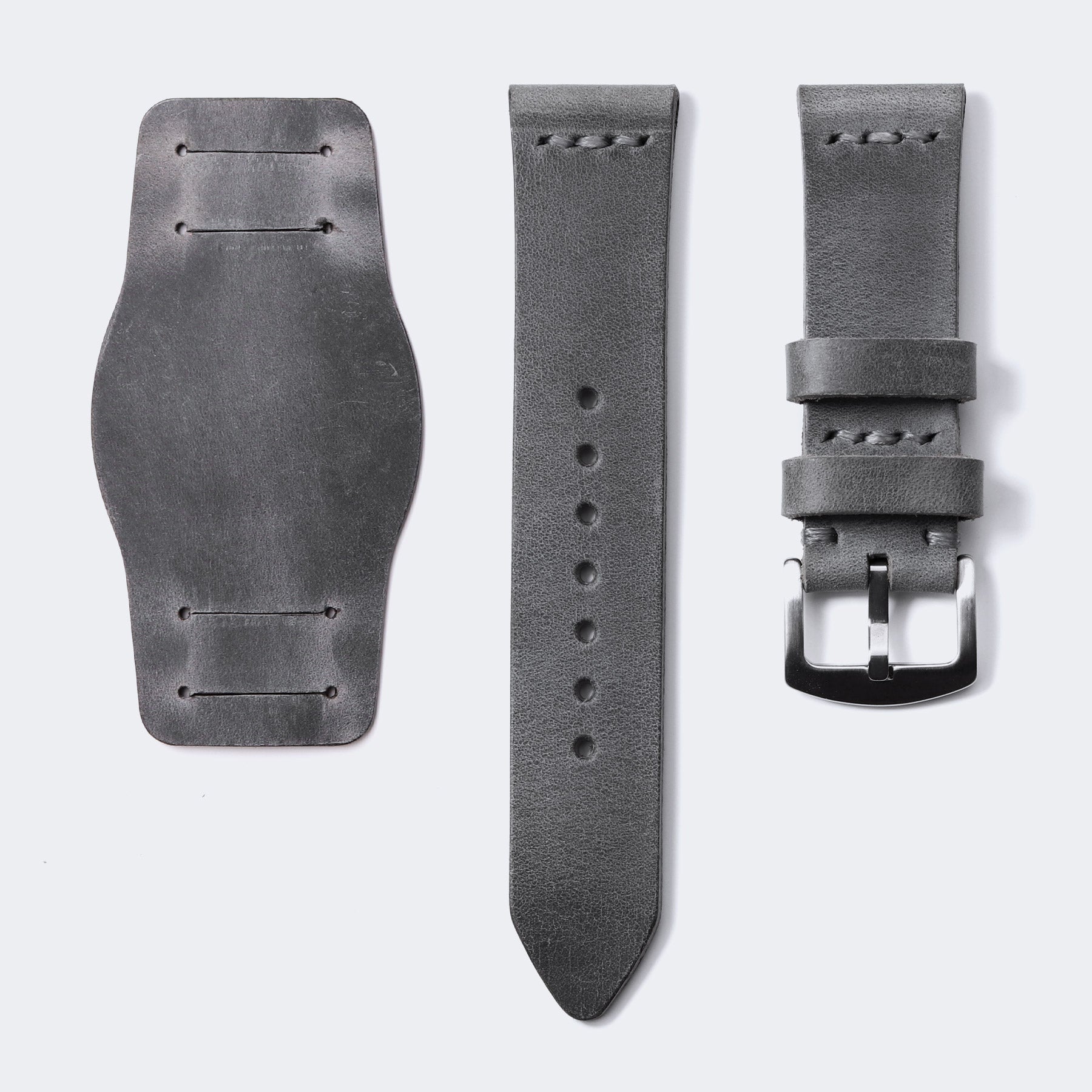 Leather Bund Watch Strap