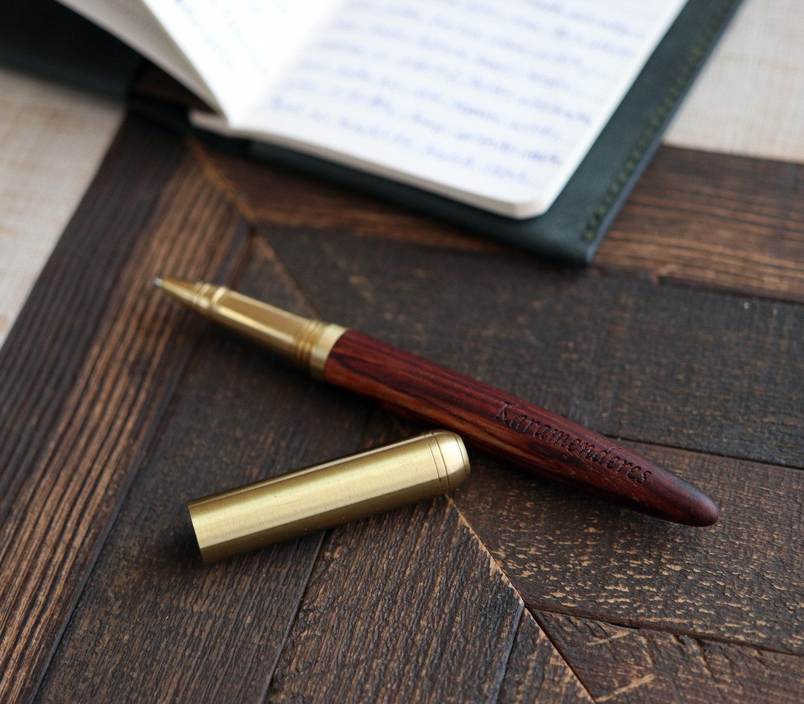 Wood & Brass Gel Pen - EFENDINA PAZAR - Roarcraft - 5495681351833