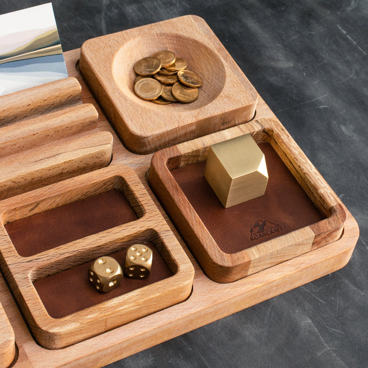 Wood Desk Organizer - Alabanda - EFENDINA PAZAR - Roarcraft Wood - 7566284325017