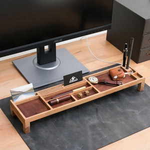 Wood Desk Organizer - Kibira - EFENDINA PAZAR - Roarcraft Wood - 7564810256537