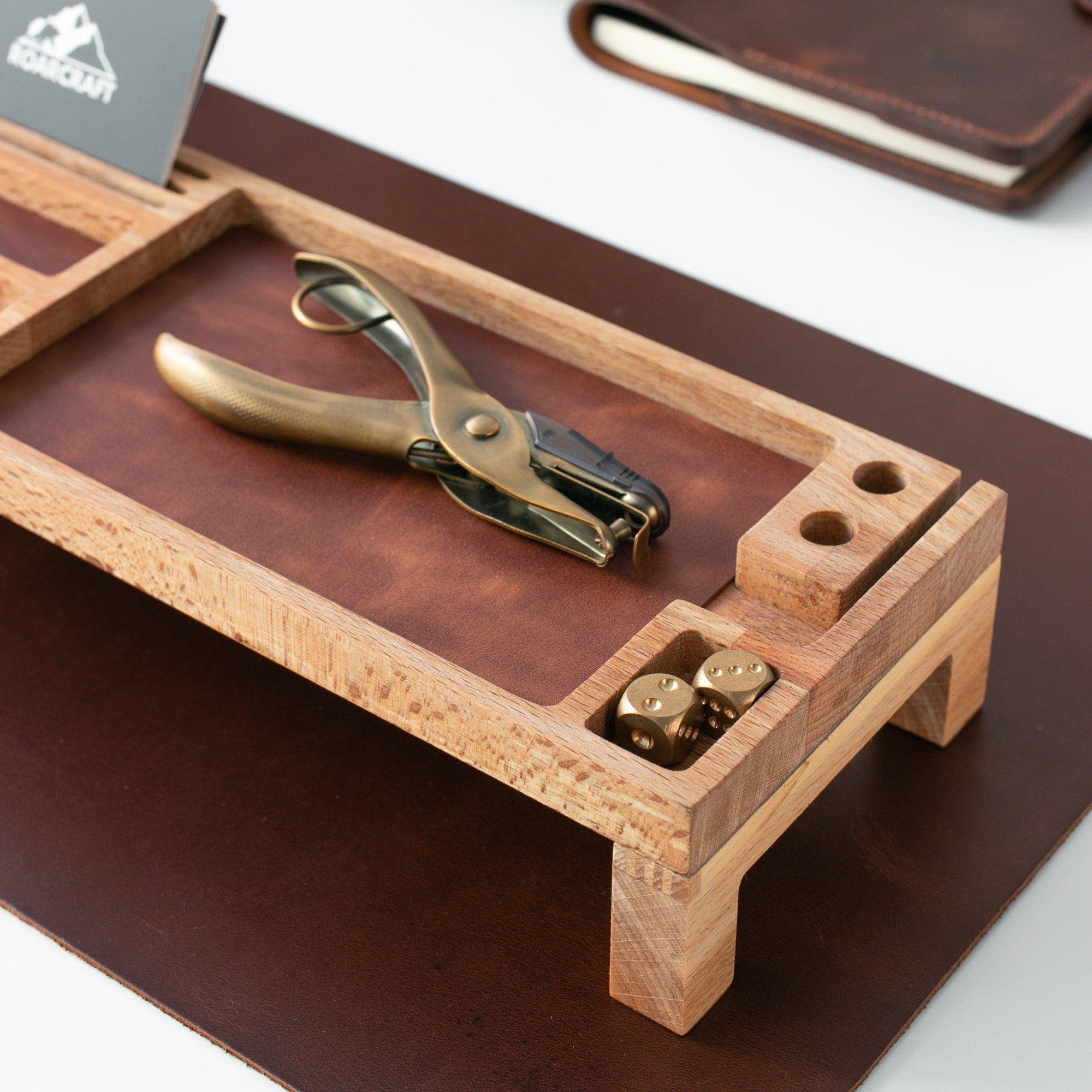 Wood Desk Organizer - Kibira - EFENDINA PAZAR - Roarcraft Wood - 7564810256537