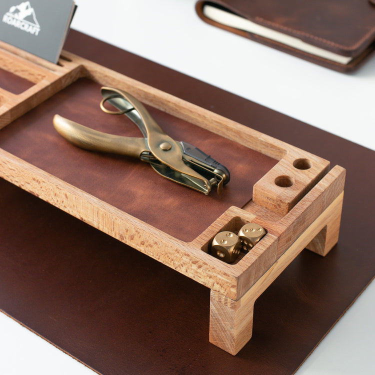 Wood Desk Organizer - Kibira - EFENDINA PAZAR - Roarcraft Wood - 7564810256537