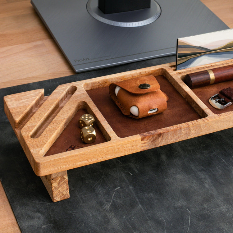 Wood Desk Organizer - Lagina - EFENDINA PAZAR - Roarcraft Wood - 7566280818841