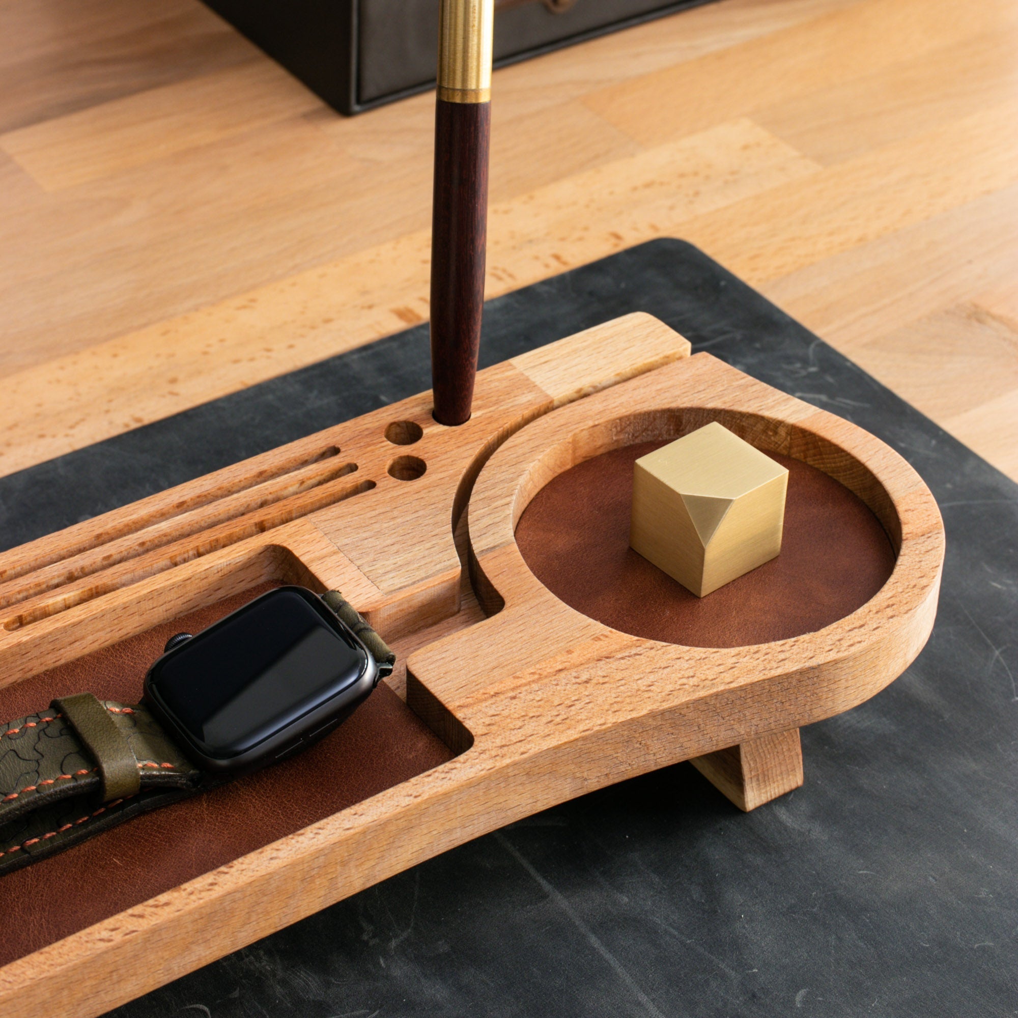 Wood Desk Organizer - Lagina - EFENDINA PAZAR - Roarcraft Wood - 7566280818841