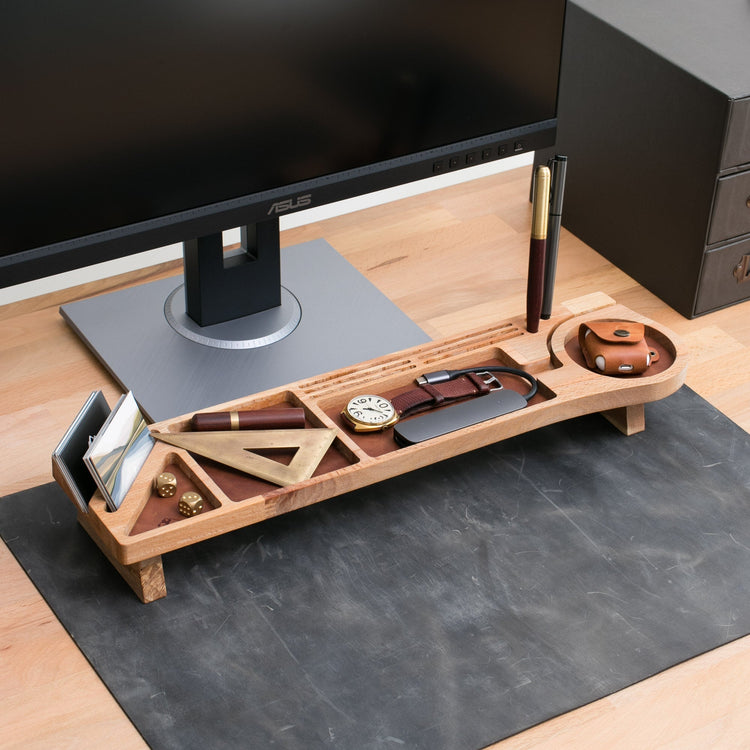 Wood Desk Organizer - Lagina - EFENDINA PAZAR - Roarcraft Wood - 7566280818841