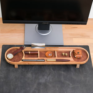 Wood Desk Organizer - Mira - EFENDINA PAZAR - Roarcraft Wood - 7566283341977