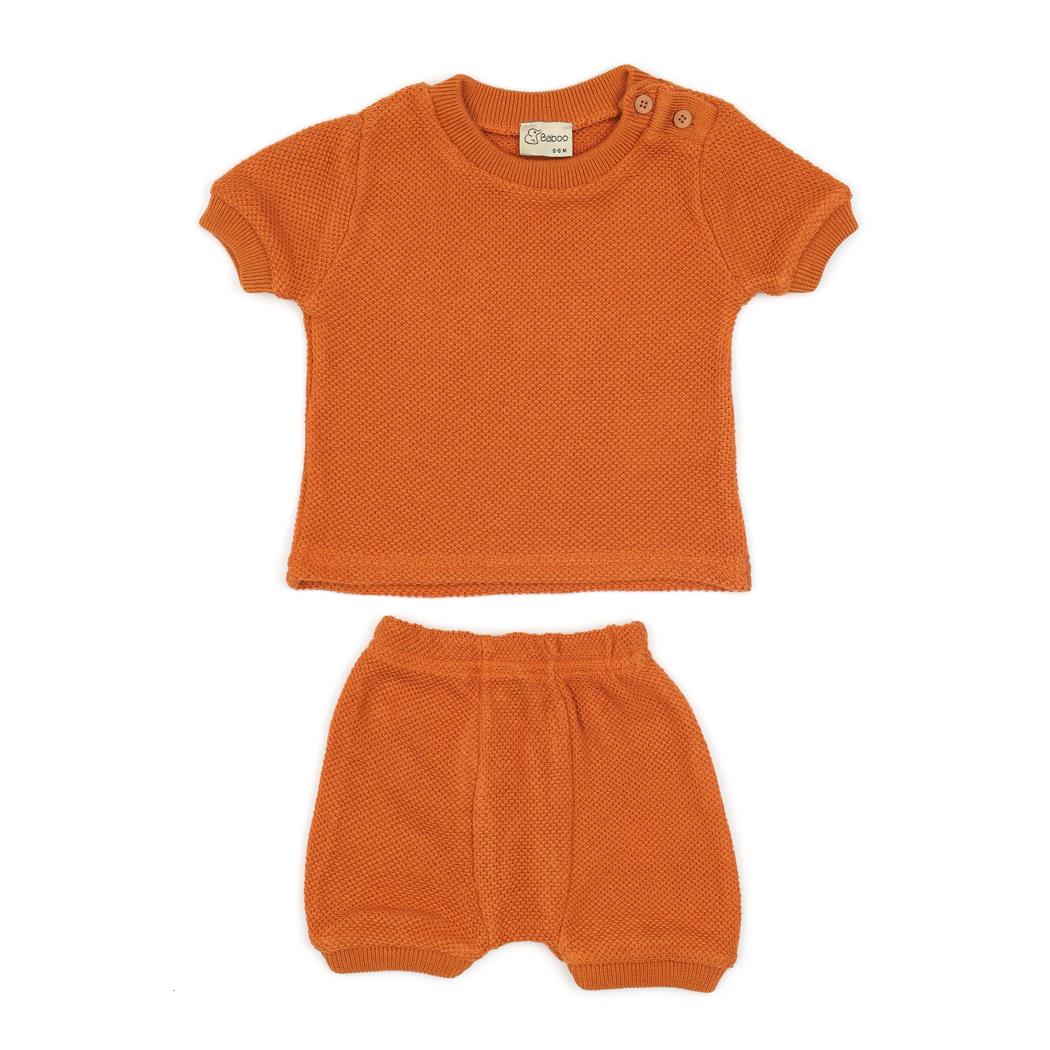 Summer, Spring T-Shirt Shorts Baby Set Cinnamon