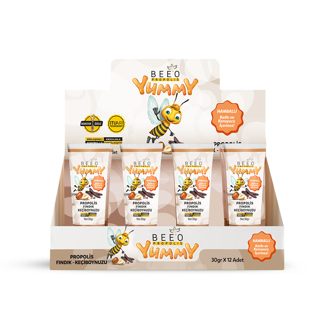 Beeo Yummy Propolis Hazelnut Carob 12 Pack