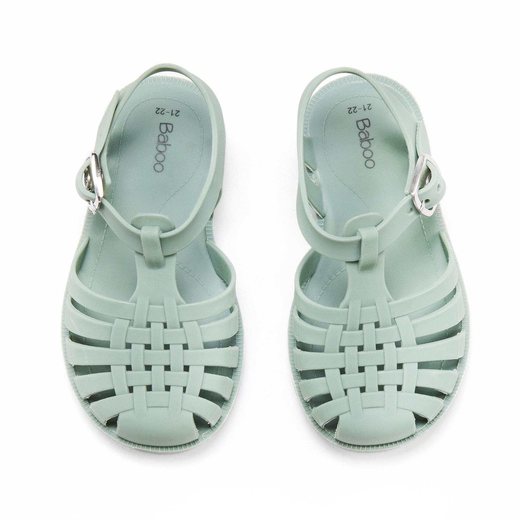 Soft Jelly Baby and Kids Sandals Green