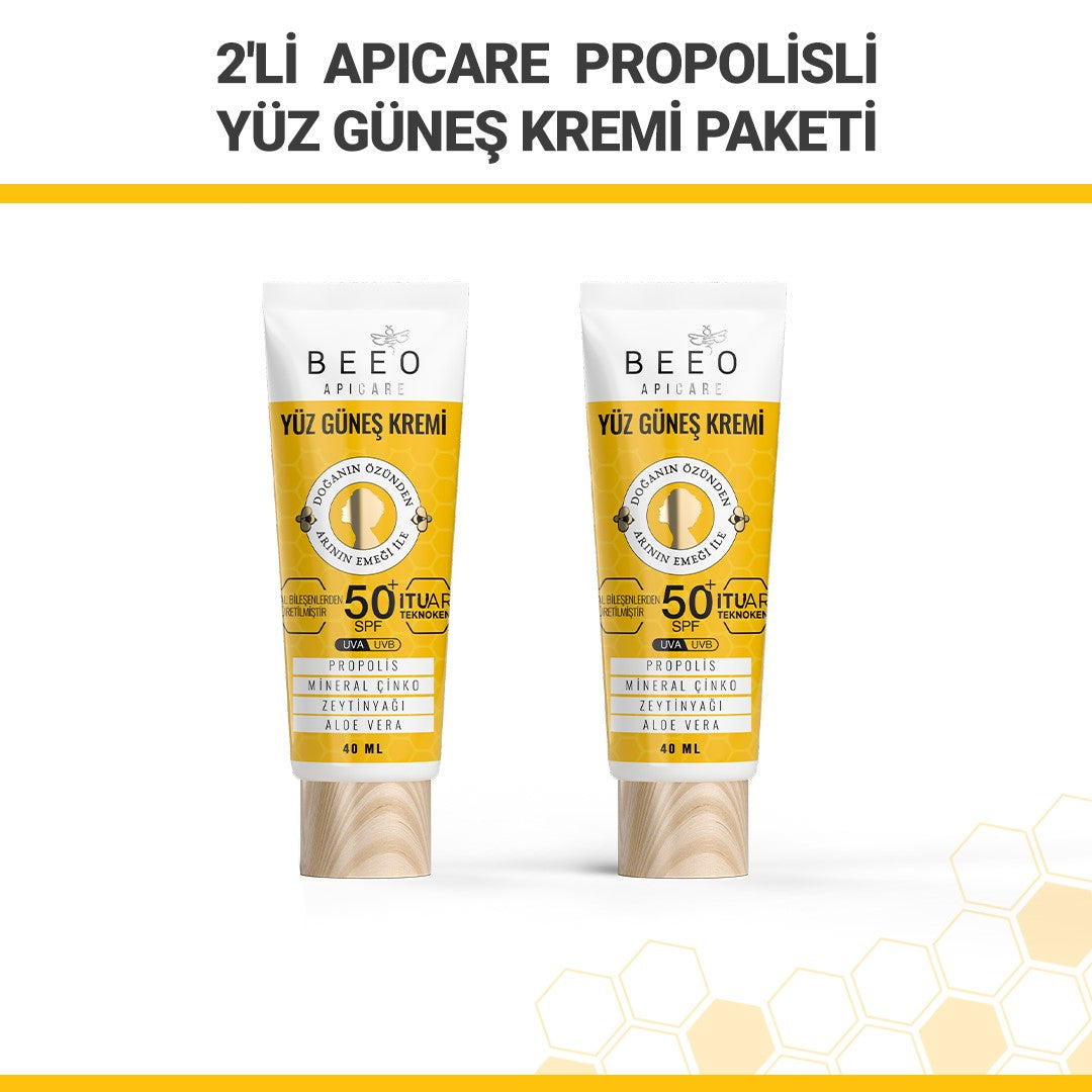 Beeo 2 Pack Apicare Propolis Face Sun Cream