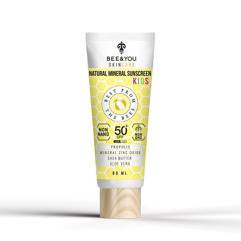 bee and you natural mineral sunscreen for kids 80ml