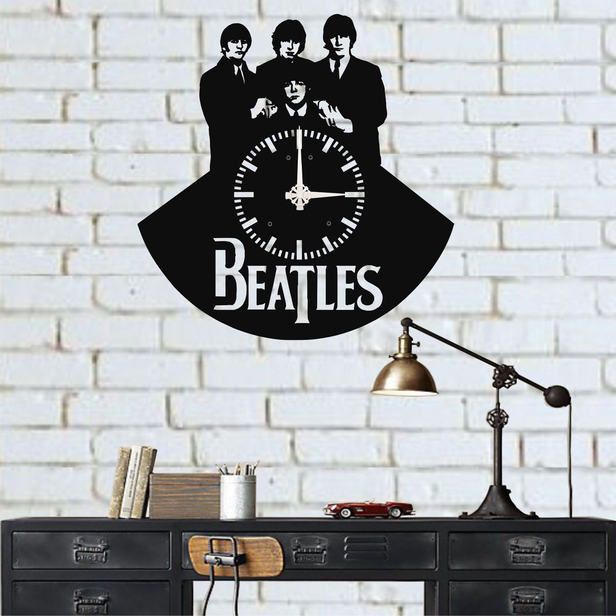 Beatles Metal Wall Clock