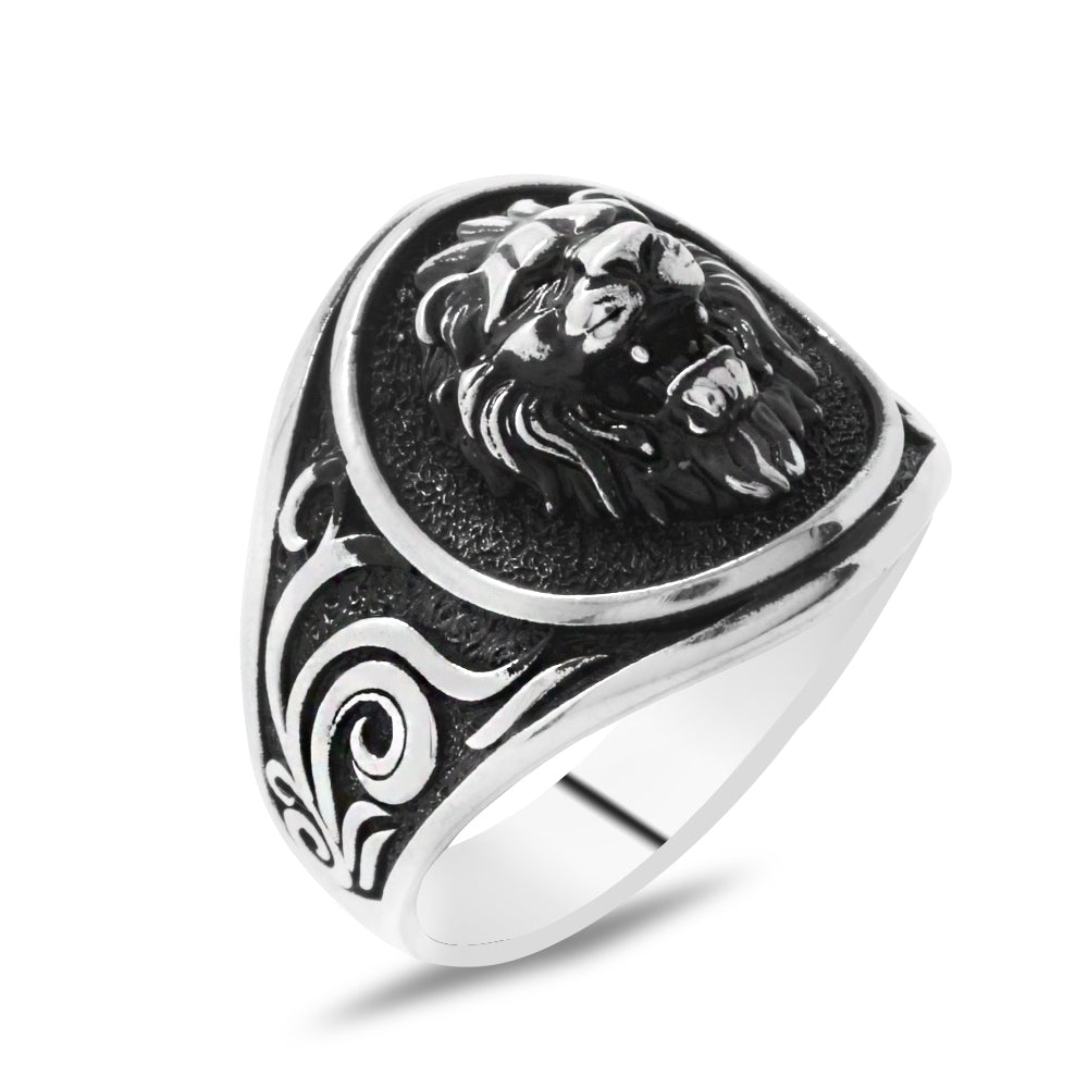 3D Lion Silver  Ring