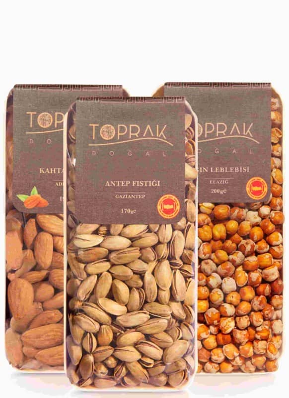 toprak nuts set of 3 540g